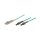 Patchkabel LWL Duplex OM3 (Multimode, 50/125) LC/ST, LSZH, austauschbare Polarität, 3m, Good Connections®