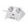 Brennenstuhl Tischsteckdose 2x 2-USB Ports 2100mA weiß