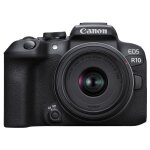Canon EOS R10 Black Digital Camera + RF-S 18-45mm...