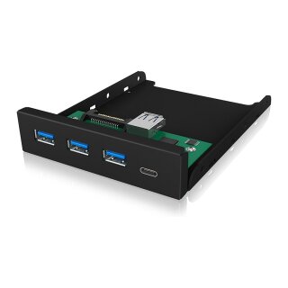 BOX IB-HUB1418-i3 Frontpanel mit USB 3.0 Type-A und Type-C Hub