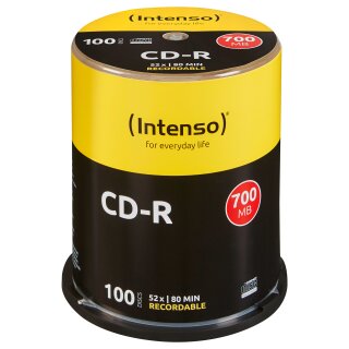 Intenso CD-R 80 / 700MB 52x Speed, Cakebox