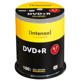 DVD Intenso DVD+R 4,7 GB (16fach, 100 Stck)