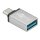 USB 3.0 A - C (Buchse - Stecker) Adapte , silber