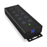 ICY BOX IB-HUB1703-QC3 USB 3.0 HUB 7-Port 7xUSB 3.0;...