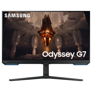 80cm/32 (3840x2160) Samsung Odyssey G7 S32BG700EU 16:9 1ms IPS HDMI 2xDisplayPort VESA Pivot Speaker 4K 144Hz Gaming Black