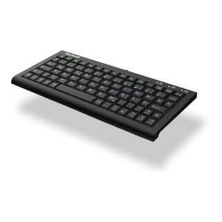 KeySonic TAS ACK-3401U Corded (UK) Kompakt SoftSkin schwarz