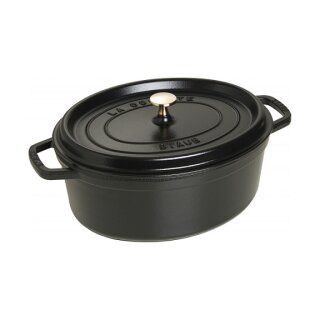 Staub La Cocotte 31cm oval. schwarz. Gusseisen