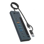 9-in-1 Hub IcyBox USB 3.2 mit Type-C/Type-A Anschluss