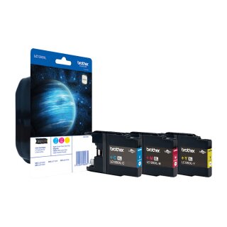 Brother LC1280XLRBWBP Druckerpatrone Multipack (schwarz, gelb, cyan, magenta)