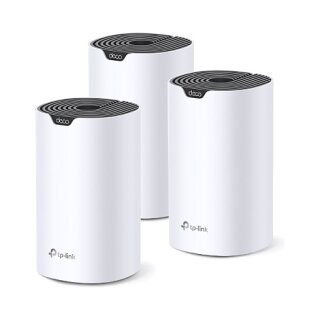 TP-Link Deco S7 3-pack Dual-Band 2.4 GHz/5 GHz Wi-Fi 5 802.11ac White, Black Internal
