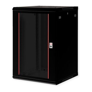 ROLINE 19-Zoll Wandgehuse Basic Plus 18HE, 600x600 BxT schwarz