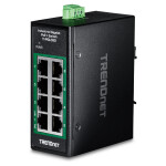 TRENDnet TI-PGLC80 8-Port Gigabit PoE+ Industrial...