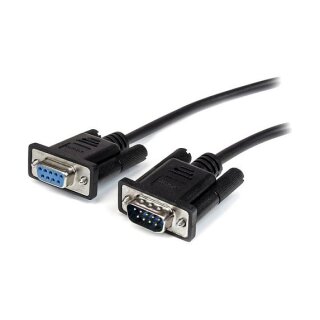 StarTech 3m Black Straight Through DB9 RS232 Serial Cable - M/F