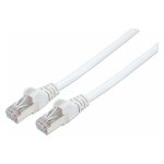 Patchkabel Cat6a-Stecker/Cat7-Rohkabel 0,25m weiß