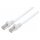 Patchkabel Cat6a-Stecker/Cat7-Rohkabel 0,25m weiß