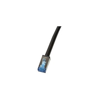 Logilink Outdoor PE Patchkabel CAT.6A S/FTP, schwarz, 5,0m