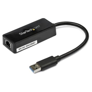 USB31000SPTB USB 3.0 to Gigabit NIC Adapter with USB Port