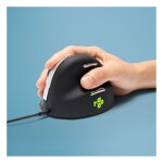 R-Go Maus HE ergonomisch rechts USB groß schw./silb...