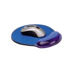 ROLINE Mousepad mit Handgelenkauflage Silikon blau...