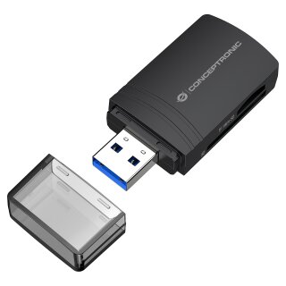 CONCEPTRONIC Kartenleser USB-A3.2->TF/Micro-SD4.0 schwarz
