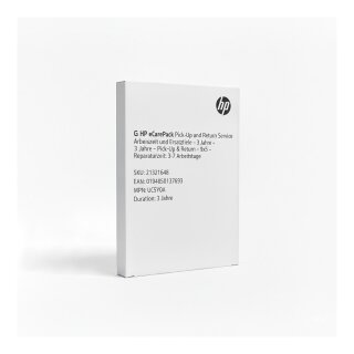 G HP eCarePack Pick-Up and Return Service Arbeitszeit und Ersatzteile - 3 Jahre - Pick-Up & Return - 9x5 - Reparaturzeit: 3-7 Arbeitstage