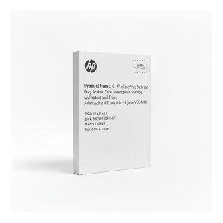 G HP eCarePack Next Business Day Active Care Service w/Protect and Trace Arbeitszeit und Ersatzteile - 4 Jahre VOS NBD