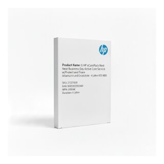 G HP eCarePack Next Business Day Active Care Service w/Protect and Trace Arbeitszeit und Ersatzteile - 4 Jahre VOS NBD