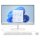 AIO HP Desktop 24-cr0401 RYZ 7520U/8GB/512SSD/W11 Home White