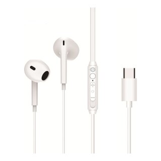 CONCEPTRONIC Headset Ohrhörer USB-C/Mikro/Bedien./+ 1.20m ws