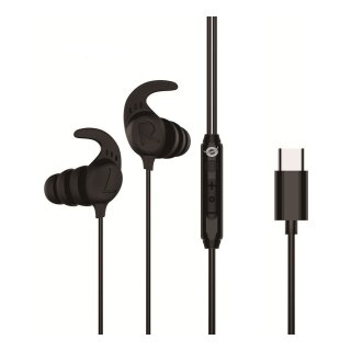 CONCEPTRONIC Headset In-Ear USB-C/Mikro/Ergono./+ 1.20m sw