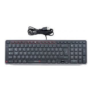 TAS Contour Balance Tastatur wired DE-Layout schwarz/silber retail