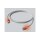 EasyLan DualBoot LED Patchkabel RJ45 S/FTP Cat.6A (Class EA), mit saCon Stecker, LSOH, grau, 2 m