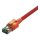 EasyLan DualBoot LED Patchkabel RJ45 S/FTP Cat.6A (Class EA), mit saCon Stecker, LSOH, rot, 2 m