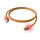 EasyLan DualBoot LED Patchkabel RJ45 S/FTP Cat.6A (Class EA), mit saCon Stecker, LSOH, orange, 7,5 m