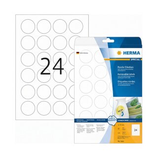 HERMA Etiketten A4 weiß 40 mm ablösbar Papier 600 St.