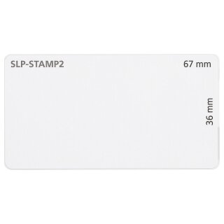 SLP-STAMP2 WHITE LABEL 36X67MM