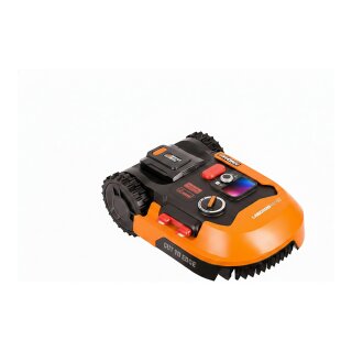 WORX Mhroboter Landroid M500 Plus (orange/schwarz, Li-Ionen Akku 2,0Ah, Schnittbreite 18cm)