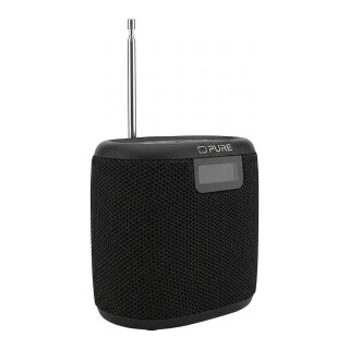 Pure Woodland Mini wasserdichter Outdoor-Lautsprecher mit FM/DAB+ Radio, schwarz