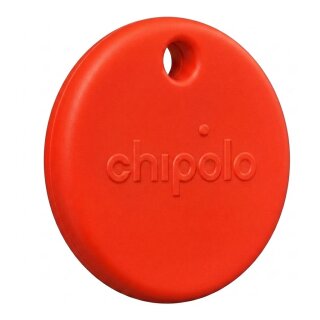 Chipolo POP - Tracking tag compatible with Apple Find My on iPhone or Find Hub on Android (Red)