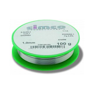 CIM 150154 Lötzinn 1mm 250g Bleifrei S-SN 99,3 CU 0,7