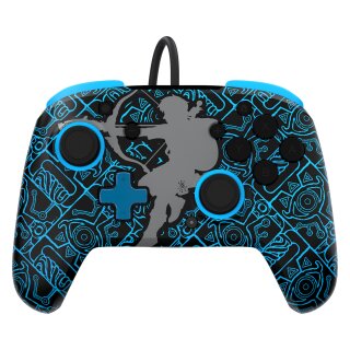 PDP Rematch GLOW Sheikah Shoot kabelgebundener Controller für die Nintendo Switch