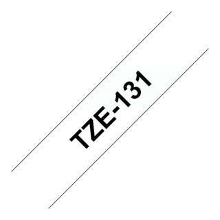 Brother TZE-131 Schwarz/Farblos