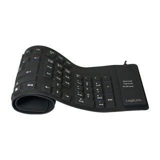 LogiLink flexible Tastatur black