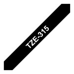 TZ-315 LAMINATED TAPE 6mm/8m Weiß/Schw