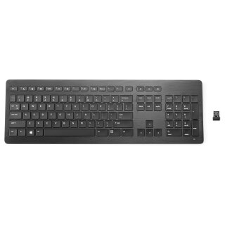 HP Wireless Premium Keyboard - Tastatur - Deutschland - Abgeglichenes anodisiertes Aluminium