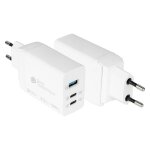 GoodConnections Charger 65W 3-Port 2xUSB-C/USB-A QC3.0...