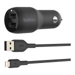 Belkin Dual USB-A Kfz-Ladegerät incl. Lightning...