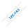 Brother Schriftband TZe-FA3 12mm/3m Blau/Weiß