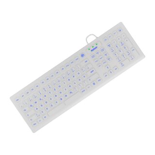 KeySonic -8031INEL-WH (DE) Industrietastatur weiß