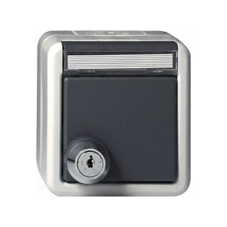 GIRA 456730 SCHUKO KD Schloss sortiert + BSF WG AP Grau